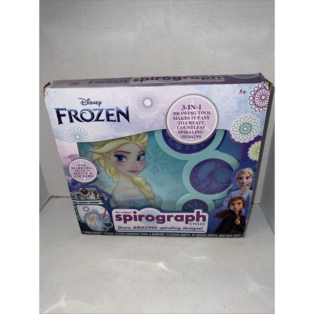 Disney Frozen Original Spirograph Cyclex 3-in-1 Drawing Tool New Box Damage